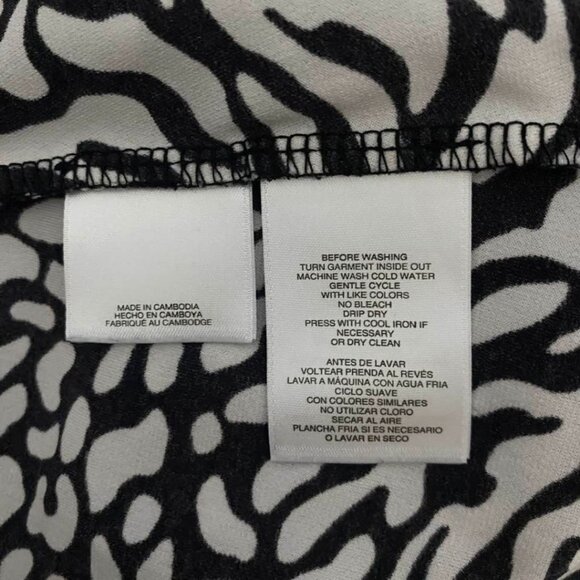 Anne Klein Animal Print Wrap Ruched Style Sleeveless Top - Picture 9 of 13